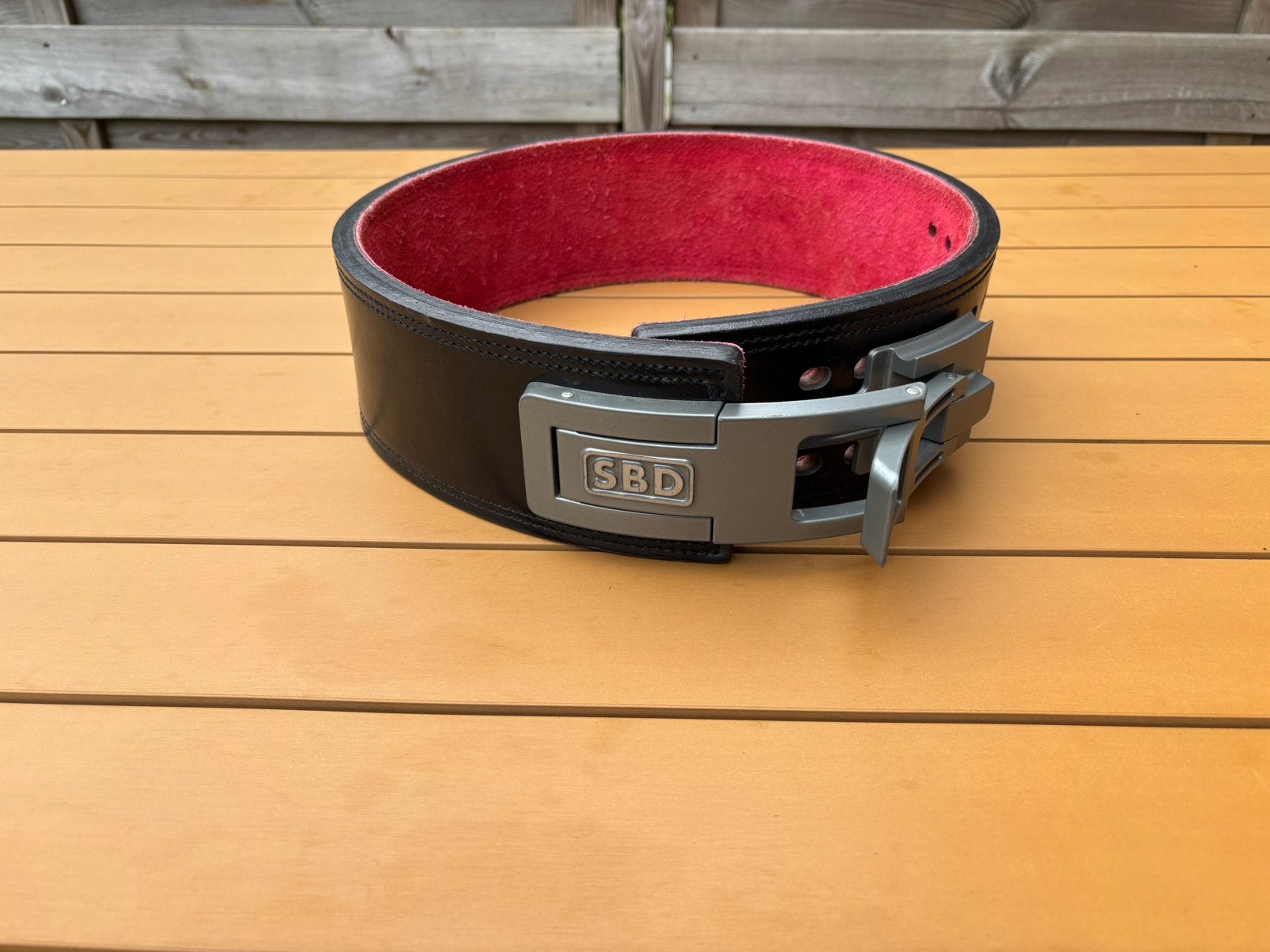 SBD lever belt 13mm - size L, Sport en Fitness, Fitnessmaterialen, Ophalen, Gebruikt