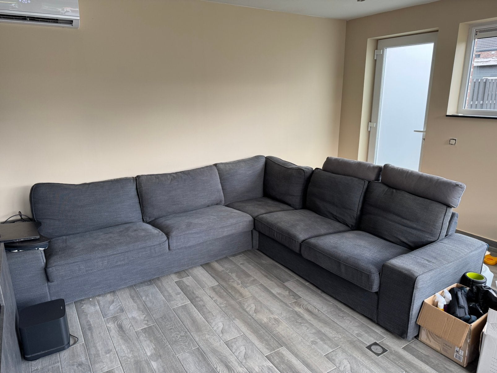 Canapé d’angle IKEA KIVIK 5 places + 2 appuie-tête, Enlèvement, Comme neuf, Tissus