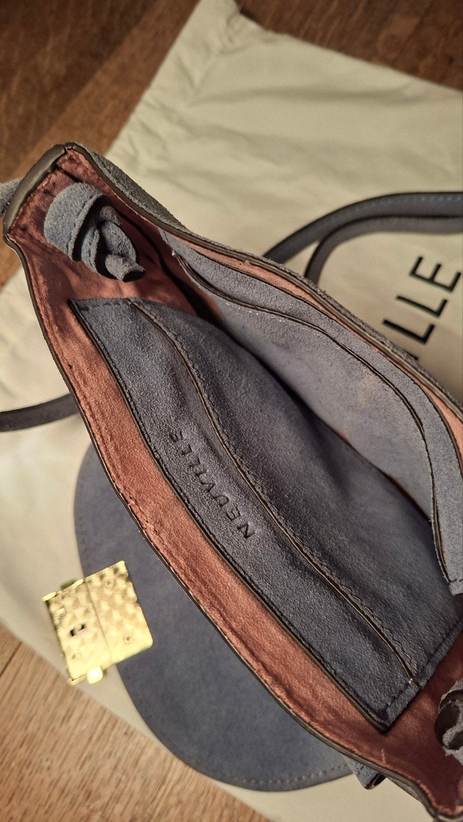 Neuville handtasje, Handtassen en Accessoires, Ophalen of Verzenden, Blauw
