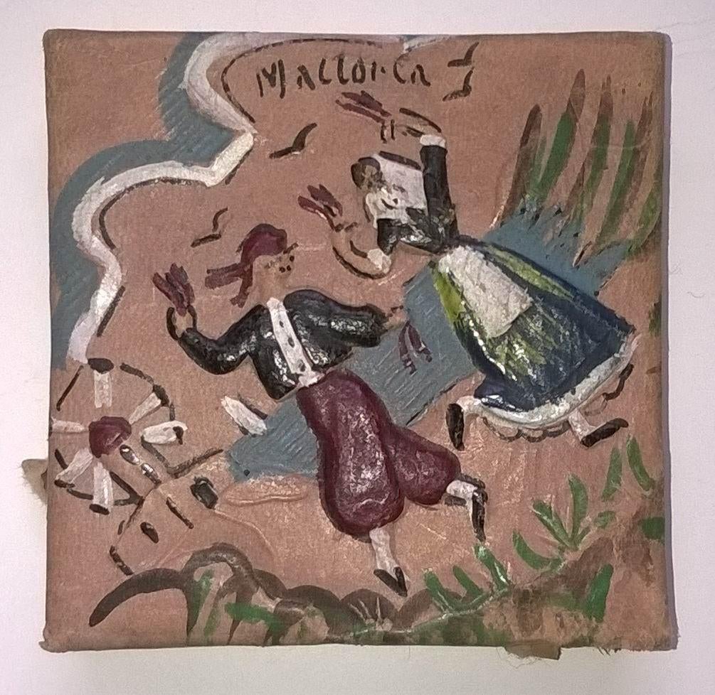 Boîte à allumettes vintage de Majorque, Enlèvement ou Envoi, Comme neuf, Boîtes ou marques d'allumettes