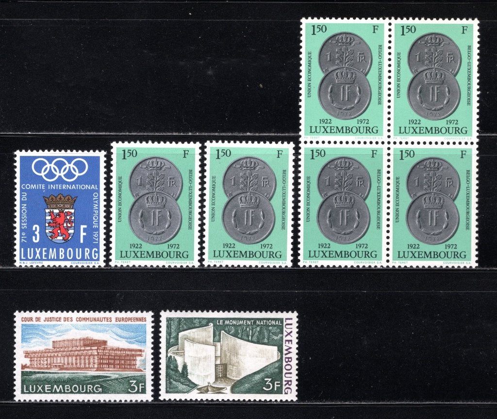 LUXEMBOURG Lot 1972 MNH, Envoi, Luxembourg, Non oblitéré