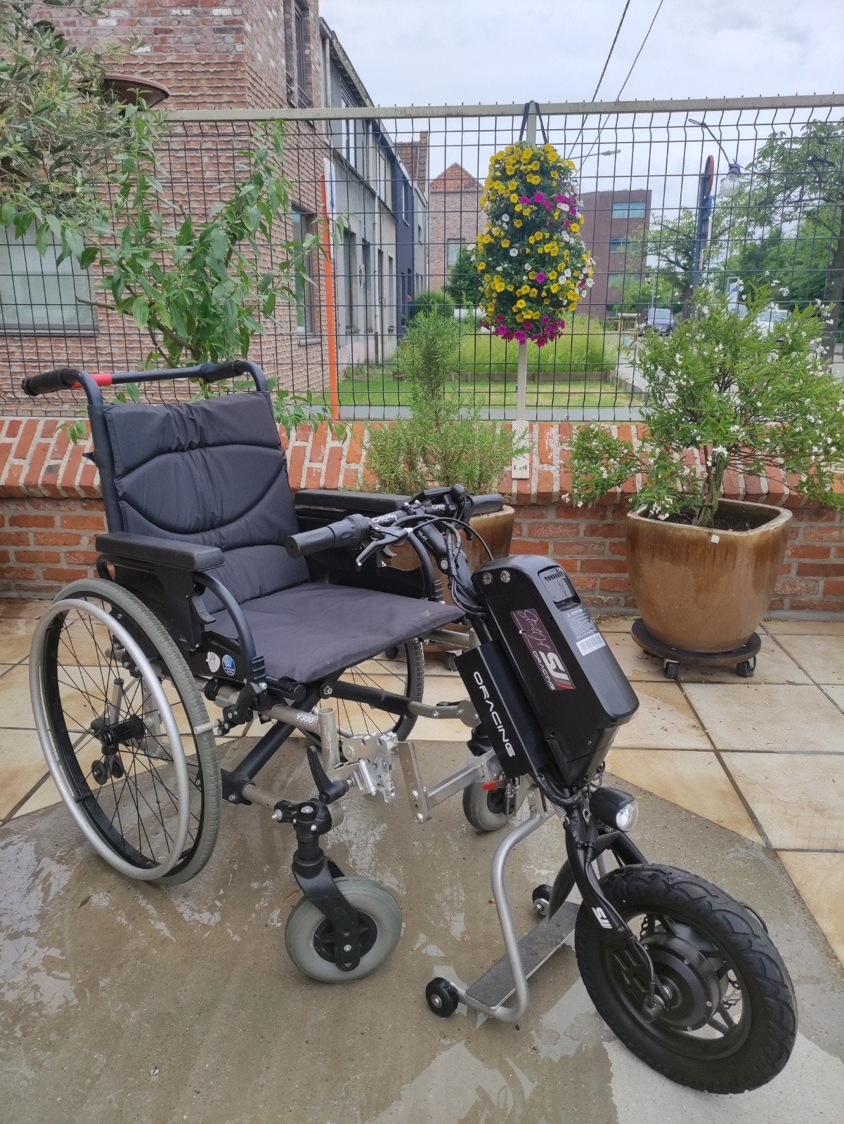 Streetjet 12" stuurmotor te koop en aangepaste rolstoel, Divers, Chaises roulantes, Enlèvement