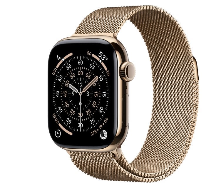 Apple Watch Serie 11 42mm titanium goud NIEUW ! GPS + 5G, Ophalen, Apple Watch, IOS, Nieuw