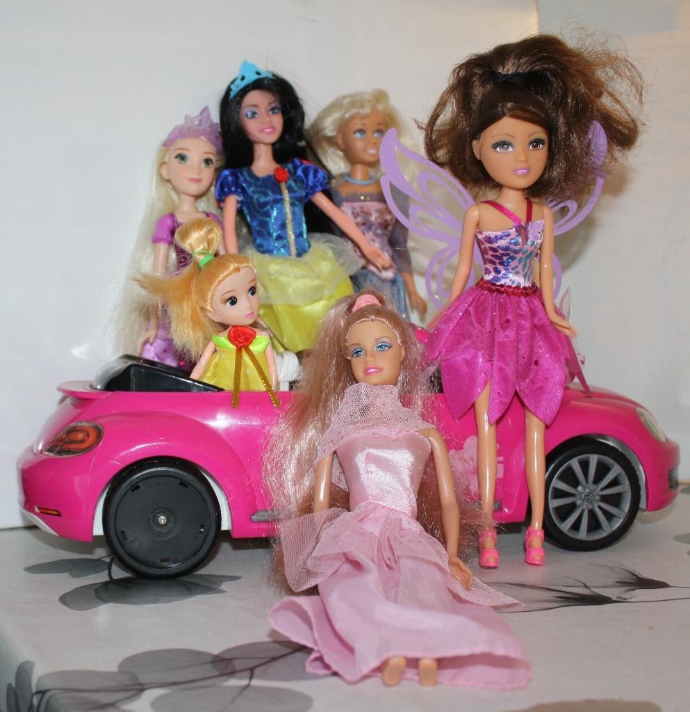 Mannequinpoppen (geen Barbie van Mattel maar andere) en auto, Ophalen of Verzenden, Gebruikt, Barbie