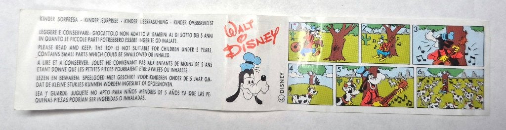 Mickey et Compagnie 1990 Bpz Dingo avec Banjo Bpz, Collections, Enlèvement ou Envoi, Utilisé, Figurines