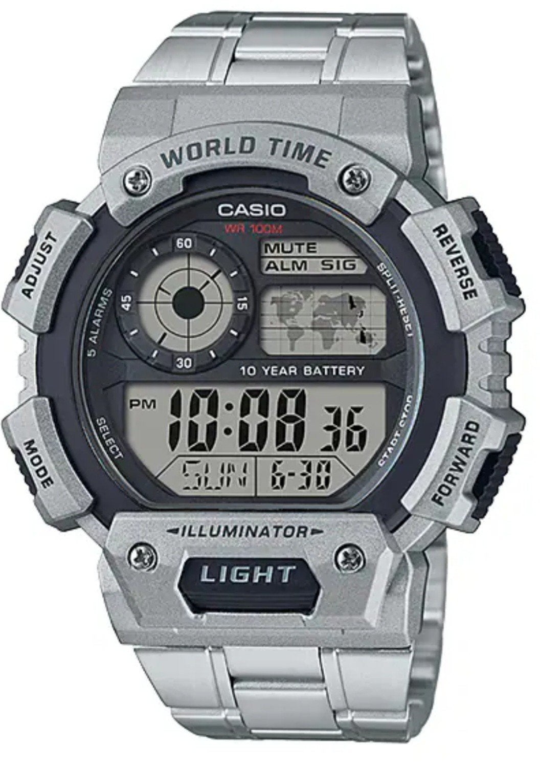 CASIO AE-1400WHD Illuminator (Nieuw met garantie), Casio, Nieuw, Ophalen of Verzenden, Waterdicht