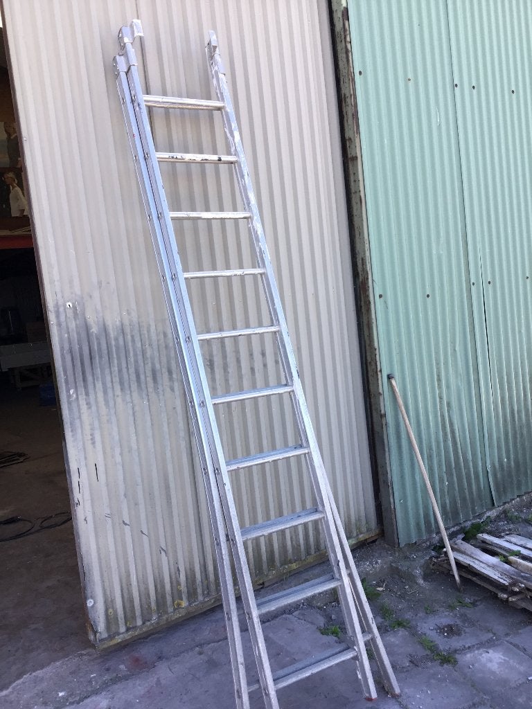 Ladder in allum, Doe-het-zelf en Bouw, Ladders en Trappen, Ophalen, Gebruikt, Ladder