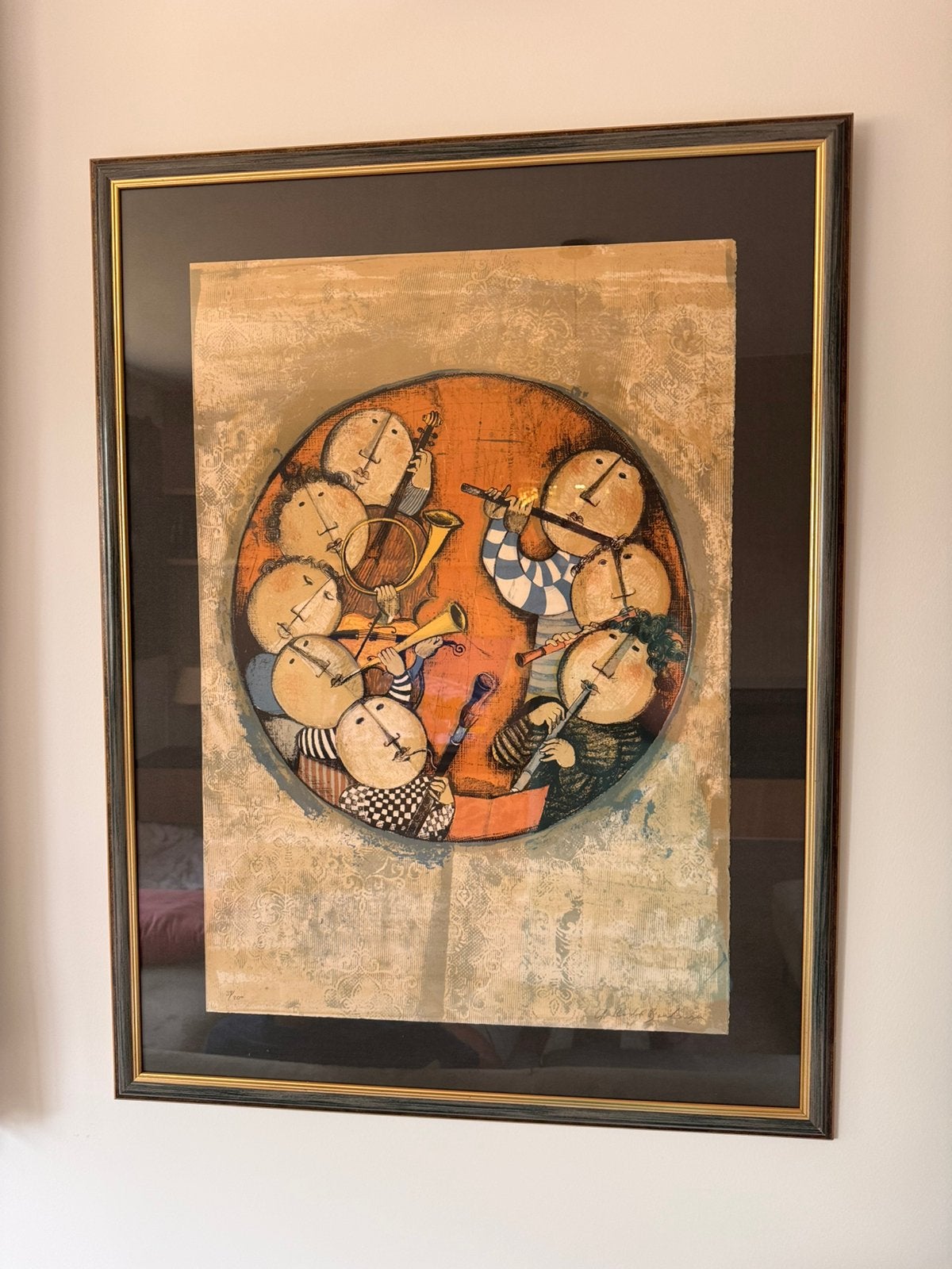 Kleurenlitho Graciela Rodo Boulanger,, Antiek en Kunst, Kunst | Litho's en Zeefdrukken, Lithografie, Genummerd, Gesigneerd, Met passe-partout