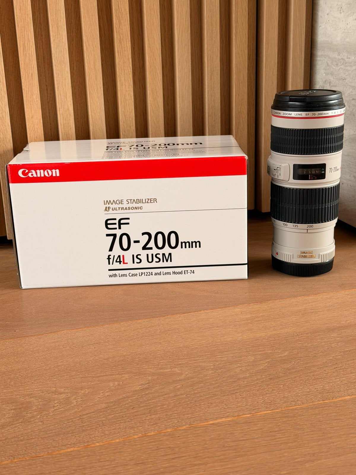 Canon EF 70-200mm f/4L IS USM - Série L - avec boîtier, Autofocus, Comme neuf, Canon EF, Canon