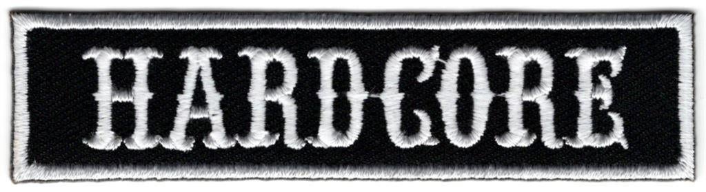 Hardcore stoffen opstrijk patch embleem #2, Motos, Accessoires | Autre, Neuf, Envoi