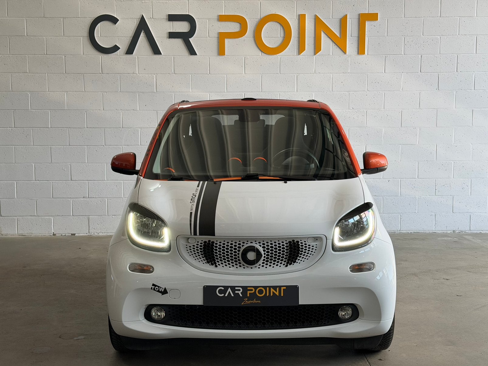 1.0 - CABRIO - BLUETOOTH - AUTOMATIC - 12 MAANDEN GARANTIE, Auto's, Smart, Stof, Zwart, Parkeersensor, Wit
