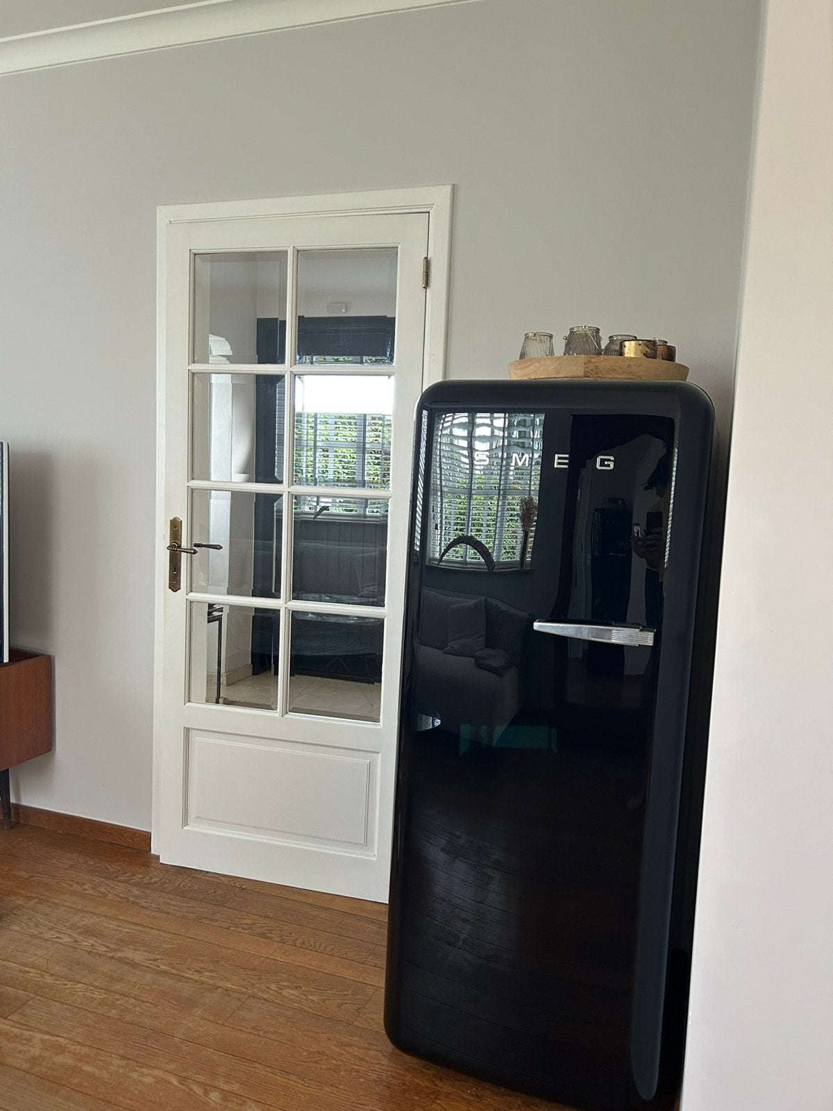SMEG 50’s style koelkast ZWART, Ophalen, Zo goed als nieuw