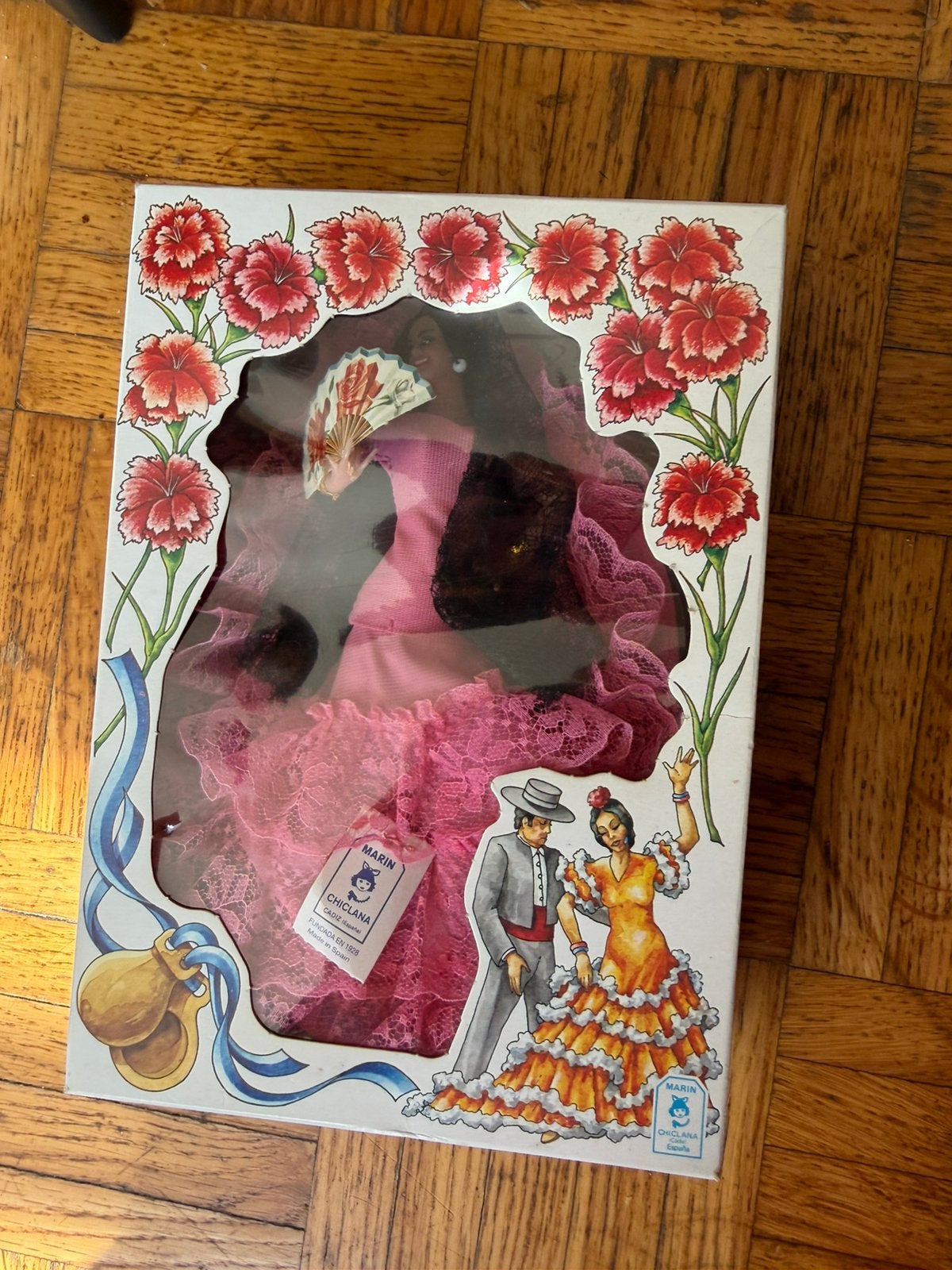 Poupée Flamenco Marin Chiclana Vintage Box Espagne, Enlèvement ou Envoi, Comme neuf