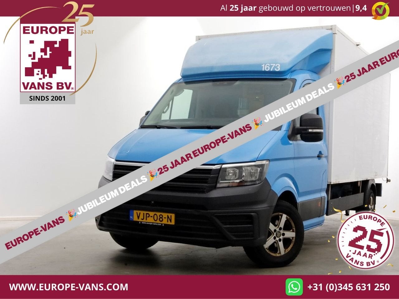 Volkswagen Crafter 35 2.0 TDI E6 Bakwagen met achterdeuren 2, Auto's, ABS, Blauw, Bedrijf, 277 g/km