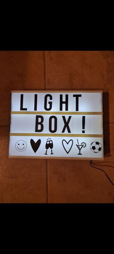 Lichtbox lightbox, Ophalen, Gebruikt