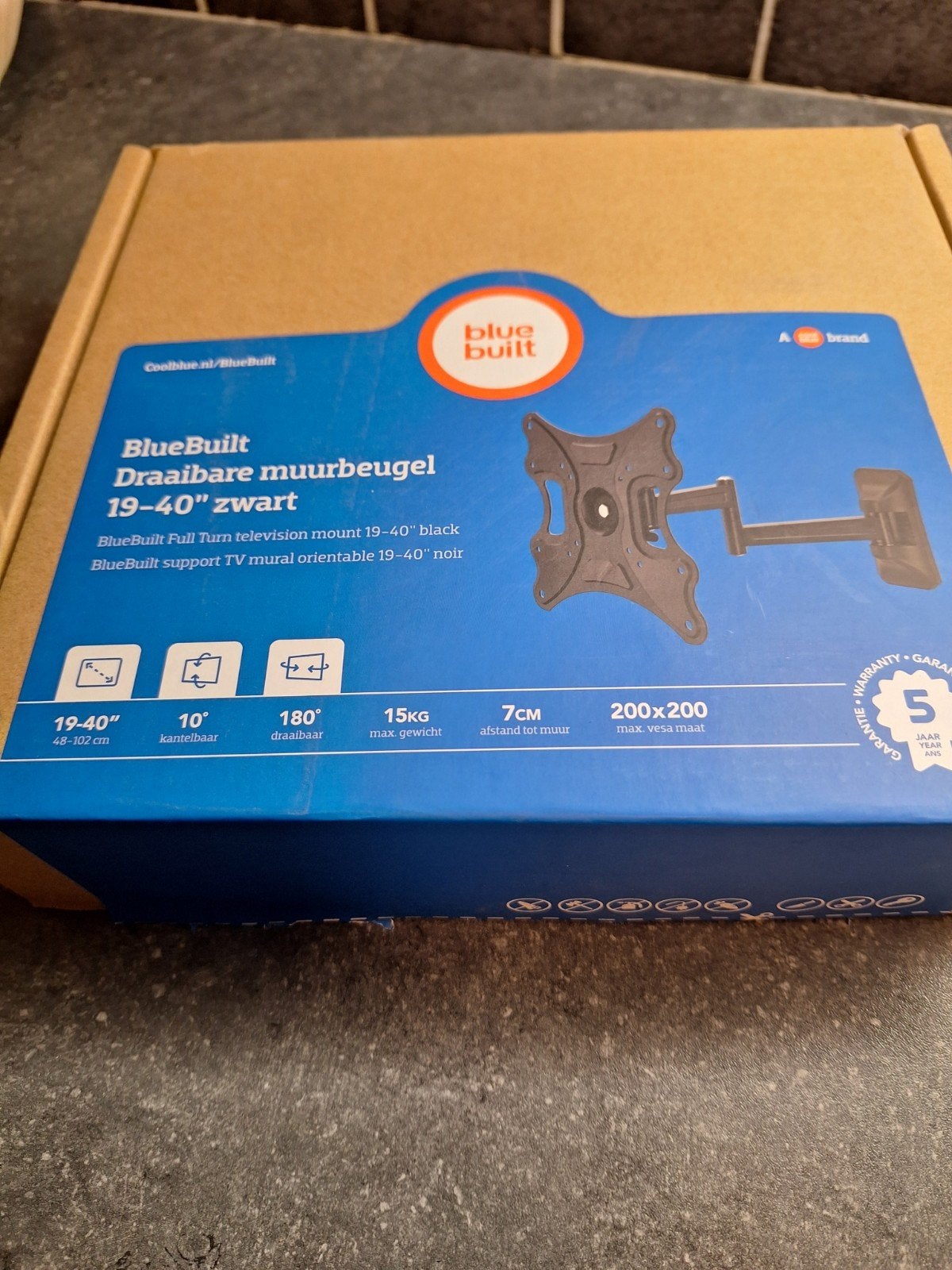 tv draaibare muurbeugel 19 -40 inch, Ophalen, Nieuw