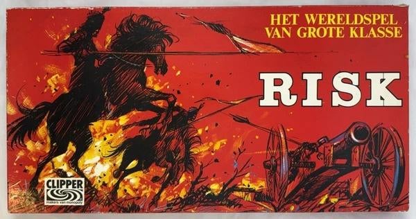 Clipper Risk Bordspel Vintage compleet Rode Doos 1976 spel, Hobby en Vrije tijd, Gezelschapsspellen | Bordspellen, Zo goed als nieuw