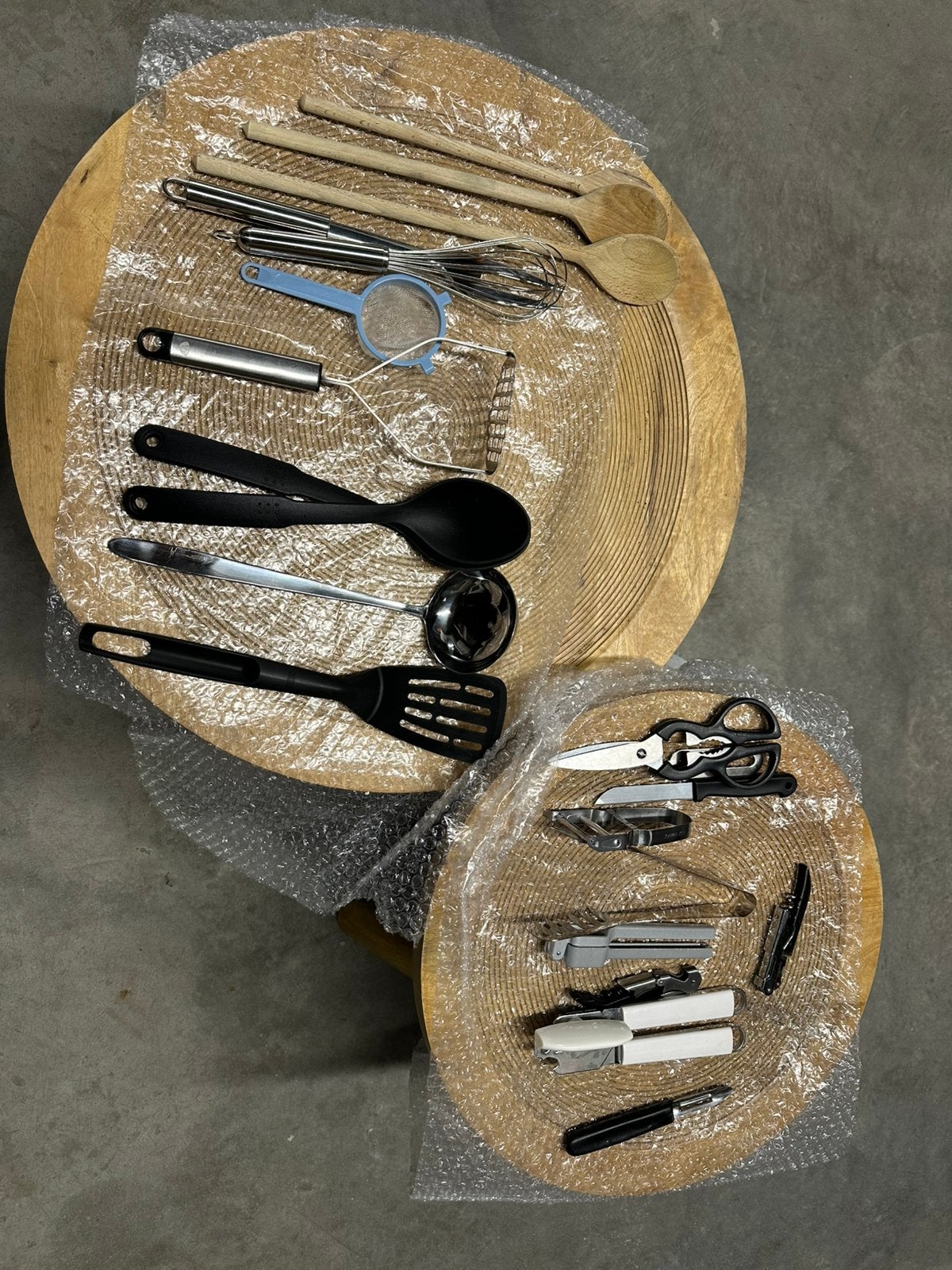 Grote set keukengerei – spatels, lepels, tangen, garde,..., Huis en Inrichting, Ophalen, Gebruikt