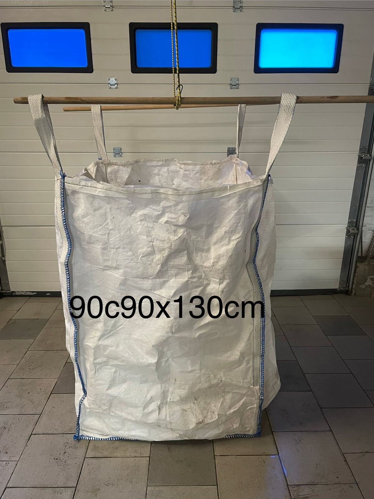 1 Big bag 1m3 avec goulotte de vidange, Jardin & Terrasse, Enlèvement, Comme neuf