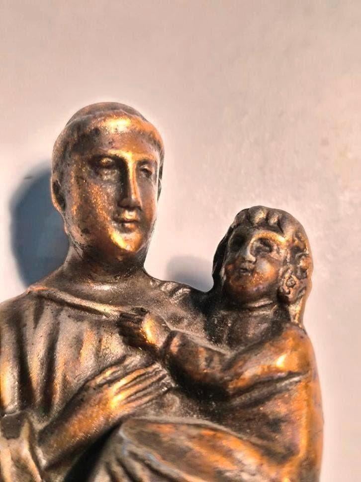 Vintage metalen beeldje, F  Dengler, Antiek en Kunst, Ophalen of Verzenden