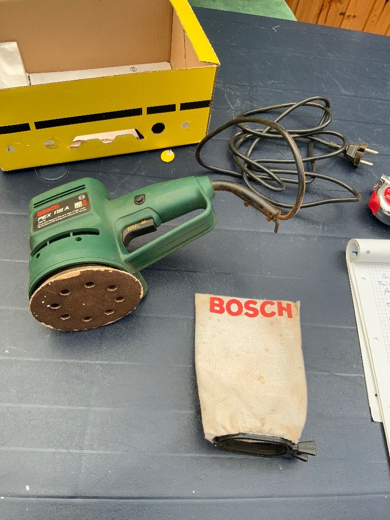 Ponceuse, Doe-het-zelf en Bouw, Gereedschap | Schuurmachines, Zo goed als nieuw, Vlakschuurmachine, Minder dan 600 watt, Ophalen