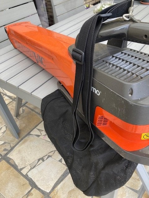 Flymo VG650 elektrische bladruimer (werkt perfect), Tuin en Terras, Ophalen, Gebruikt, Met opvangzak, Handgedragen