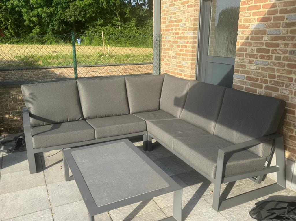 Taste by 4SO Lounge Set with Table – Excellent Condition, Tuin en Terras, Ophalen, Zo goed als nieuw, Aluminium