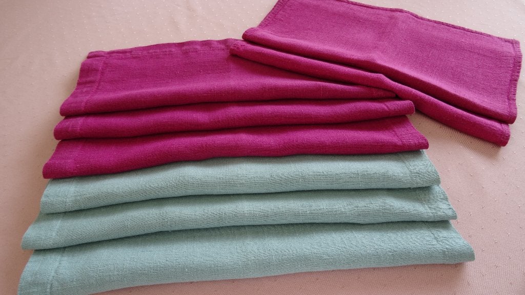 PLACEMATS KARDELLEN 100% LINNEN, Linnen, Overige kleuren, Ophalen of Verzenden, Zo goed als nieuw