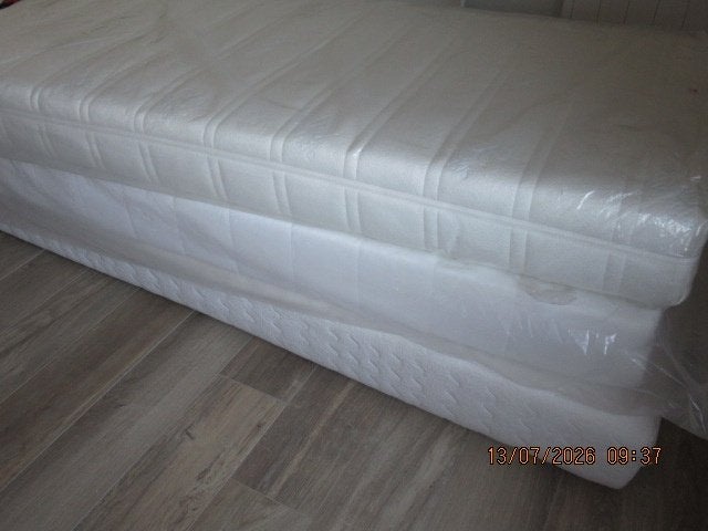 Nauwelijks gebruikte pocketveren matras 1 persoon 200X90, 90 cm, Matelas, Enlèvement, 200 cm