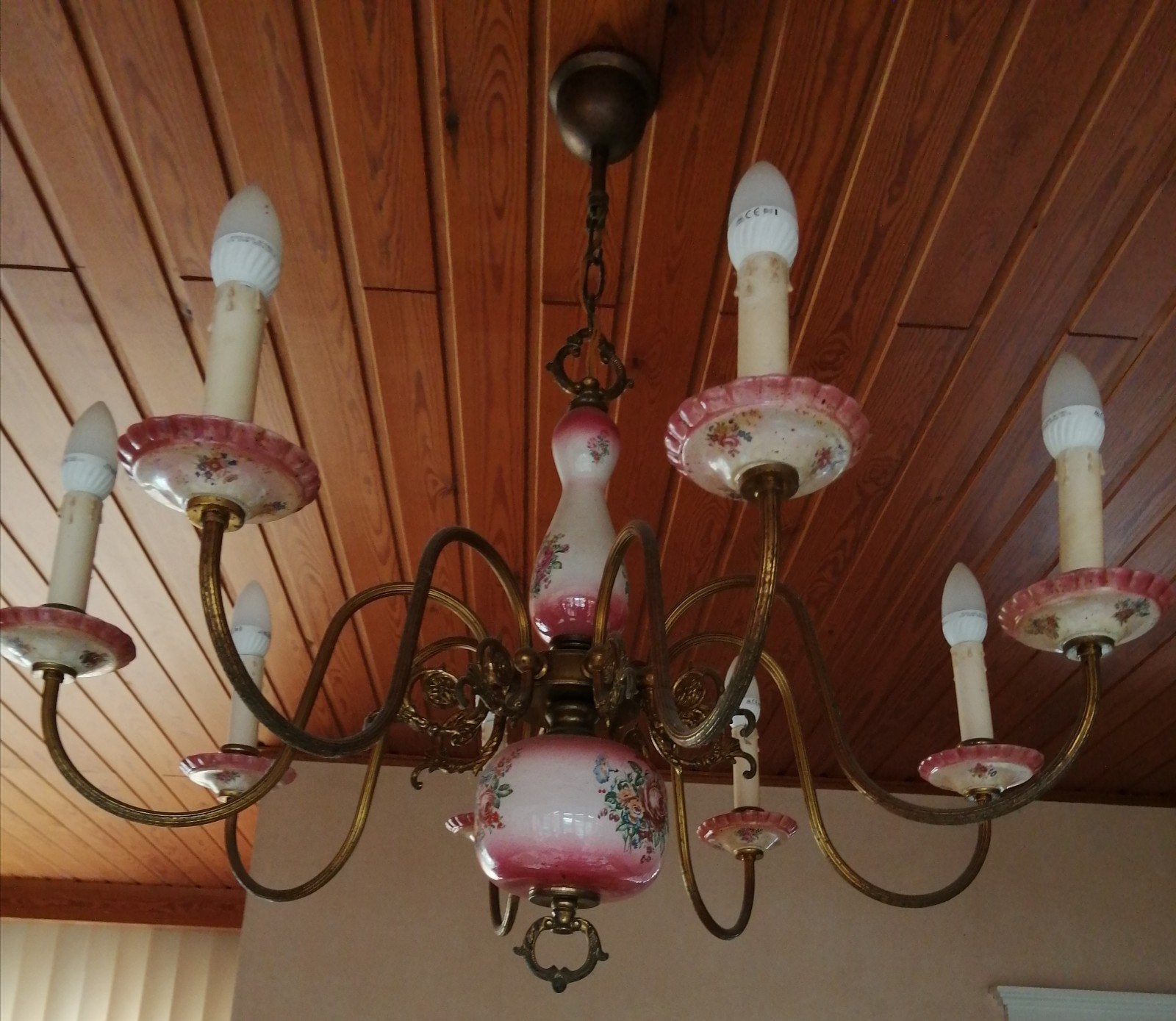 Lustre ancien vintage, Enlèvement