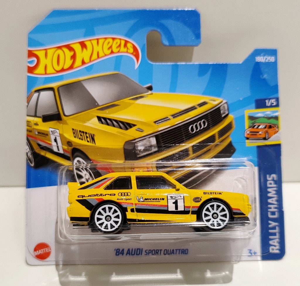 Hot Wheels '84 Audi Sport Quattro Geel (2022), Ophalen of Verzenden