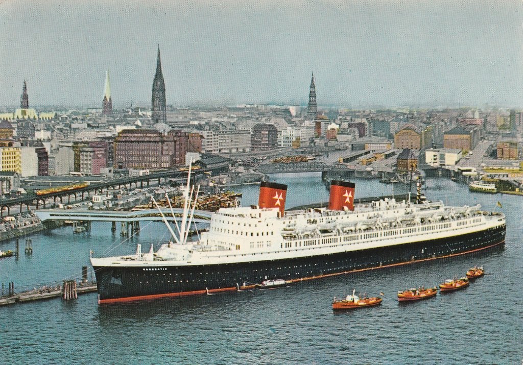 PASSAGIERSSCHIP  HANSEATIC  + Mooie zegel en Stempels !!, Verzenden, 1960 tot 1980, Ongelopen, Overige thema's