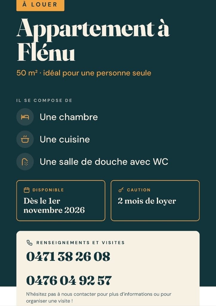 Appartement à louer, Immo, 50 m² ou plus, Province de Hainaut