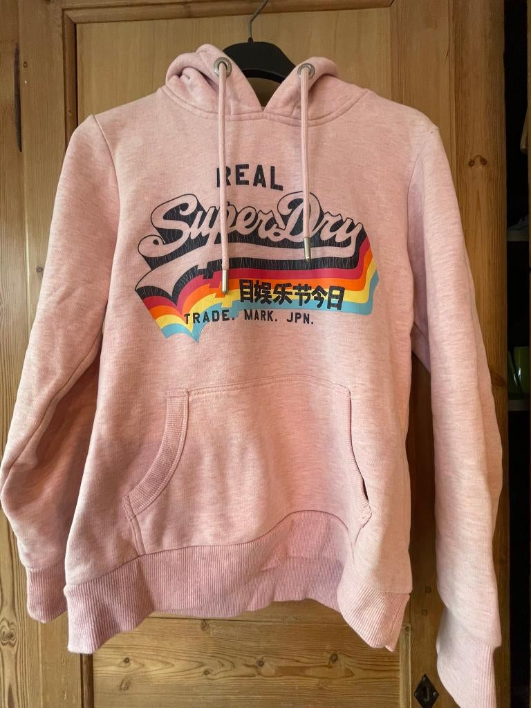 Lichtroze hoodie Superdry, Kleding | Dames, Maat 38/40 (M), Superdry, Ophalen of Verzenden, Zo goed als nieuw