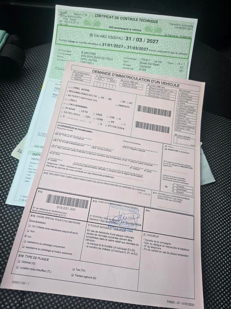 Opel Astra h 1.6 benzine 2011+CT, Particulier, Te koop