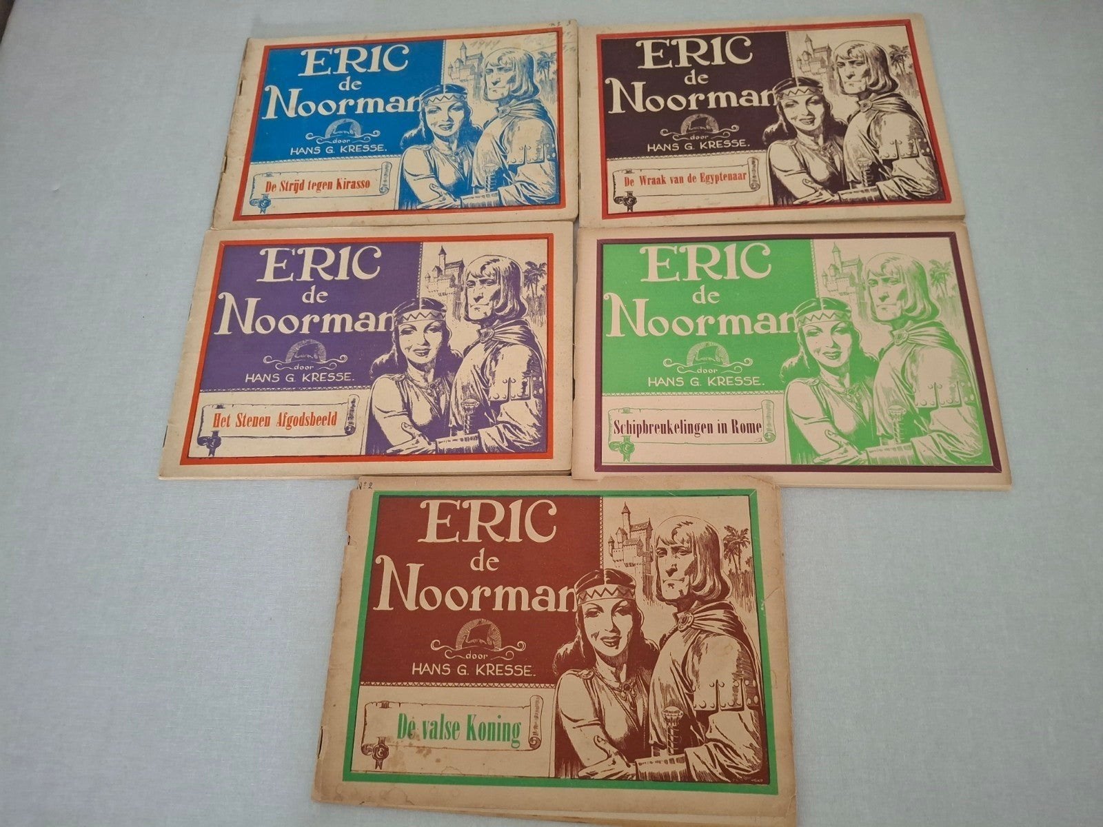 5 LIVRES : ERIC DE NOORMAN, Hans G Kresse (1949 à...)...), Plusieurs BD, Hans G. Kresse, Enlèvement ou Envoi, Utilisé