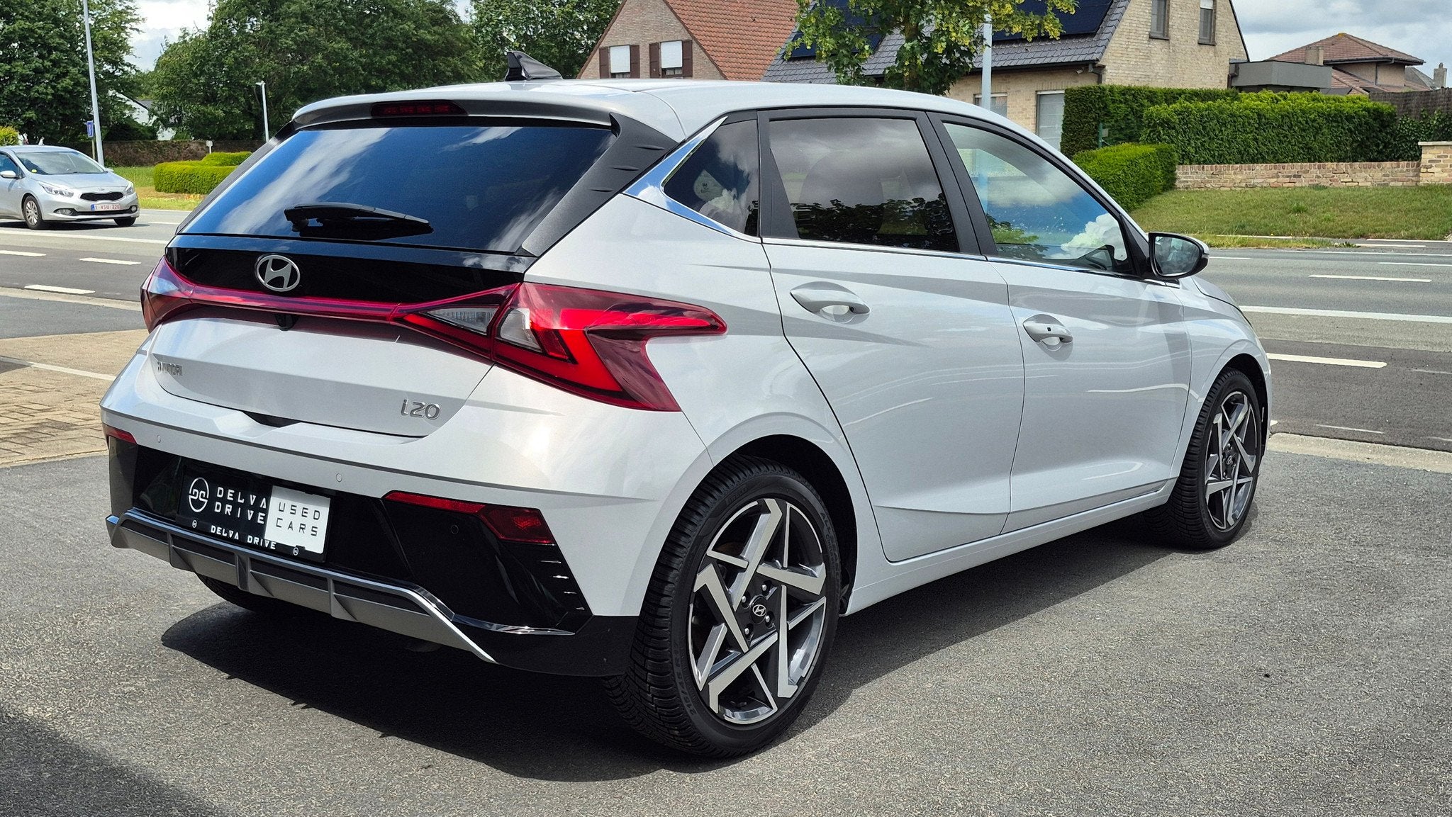 Hyundai i20 1.0 TGDI Trend Line  automaat, Auto's, Stof, Gebruikt, Verwarmde buitenspiegels, Bedrijf