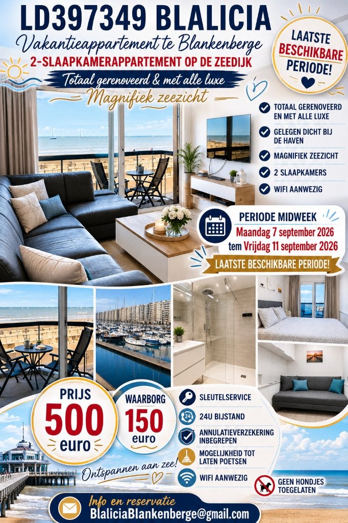 Vakantieappartement Blankenberge, Provincie West-Vlaanderen