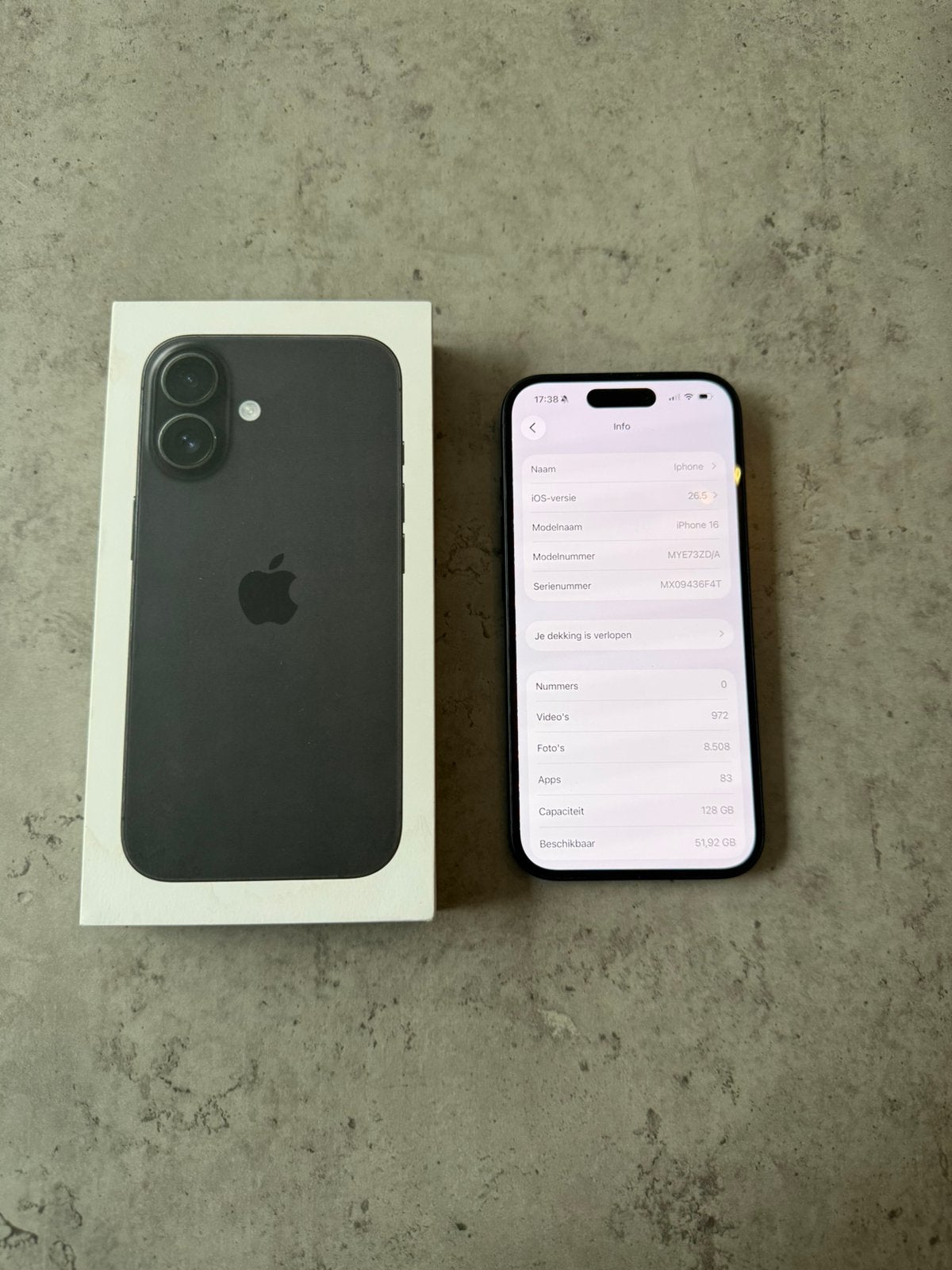 Iphone 16 128 GB zwart, Télécoms, Téléphonie mobile | Apple iPhone, Comme neuf, 128 GB, iPhone 16, Noir, Enlèvement