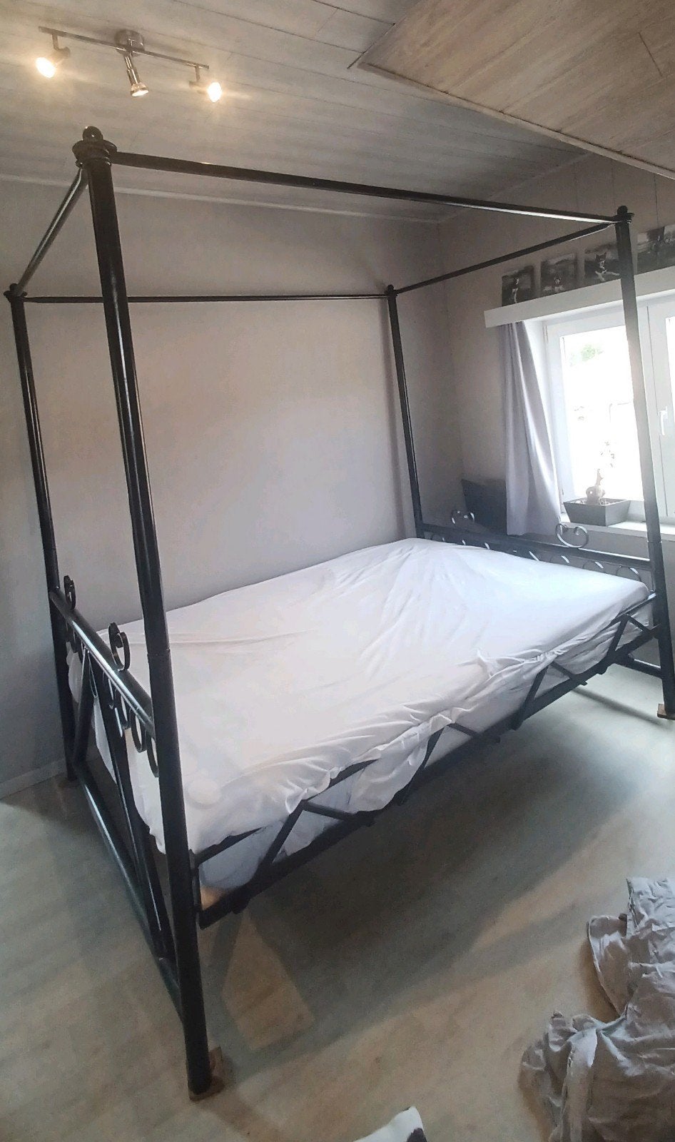 140 x 200 zelfgemaakt hemelbed, Ophalen, Zwart, Tweepersoons, 140 cm