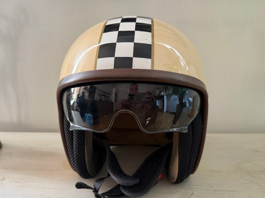 Motorhelm, Motoren, Kleding | Motorhelmen, Overige merken, Heren, Jethelm, Ophalen of Verzenden