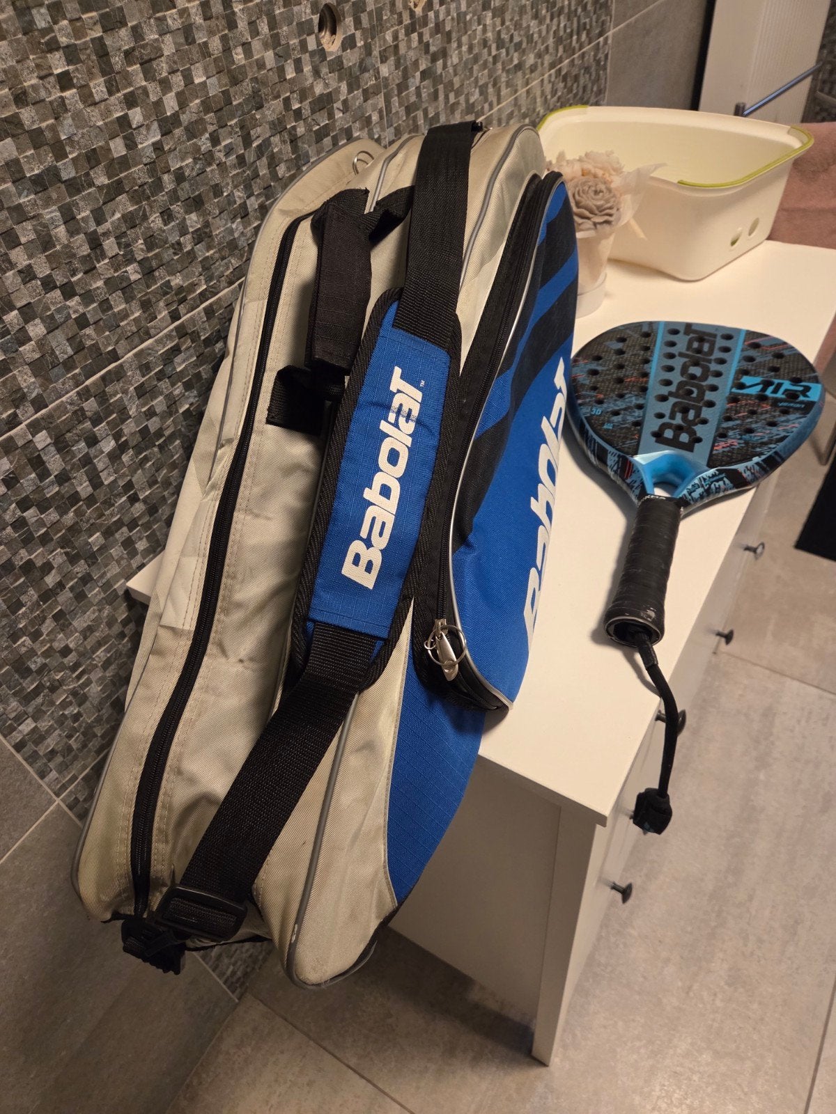 Sac et raquette de padel babolat  50, Enlèvement ou Envoi, Raquette de padel