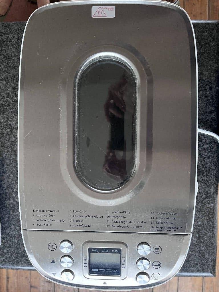 Broodbakmachine Silvercrest, Fenêtre transparente, Comme neuf, Enlèvement, 1200 à 1600 grammes de pâte