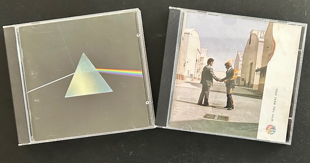 PINK FLOYD - Dark side of the moon & Wish you were here (2CD, Cd's en Dvd's, Ophalen of Verzenden, Zo goed als nieuw, Progressive Rock