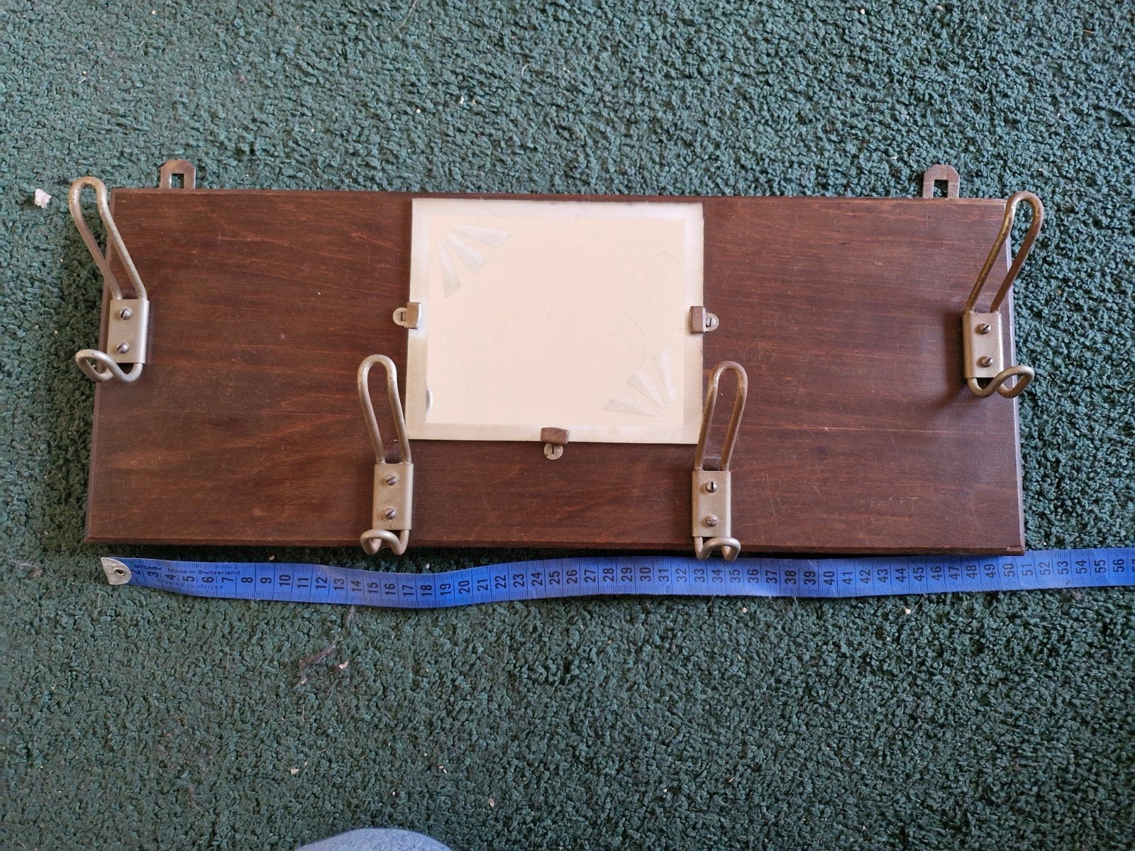 vintage kapstok met spiegel, Ophalen, Gebruikt