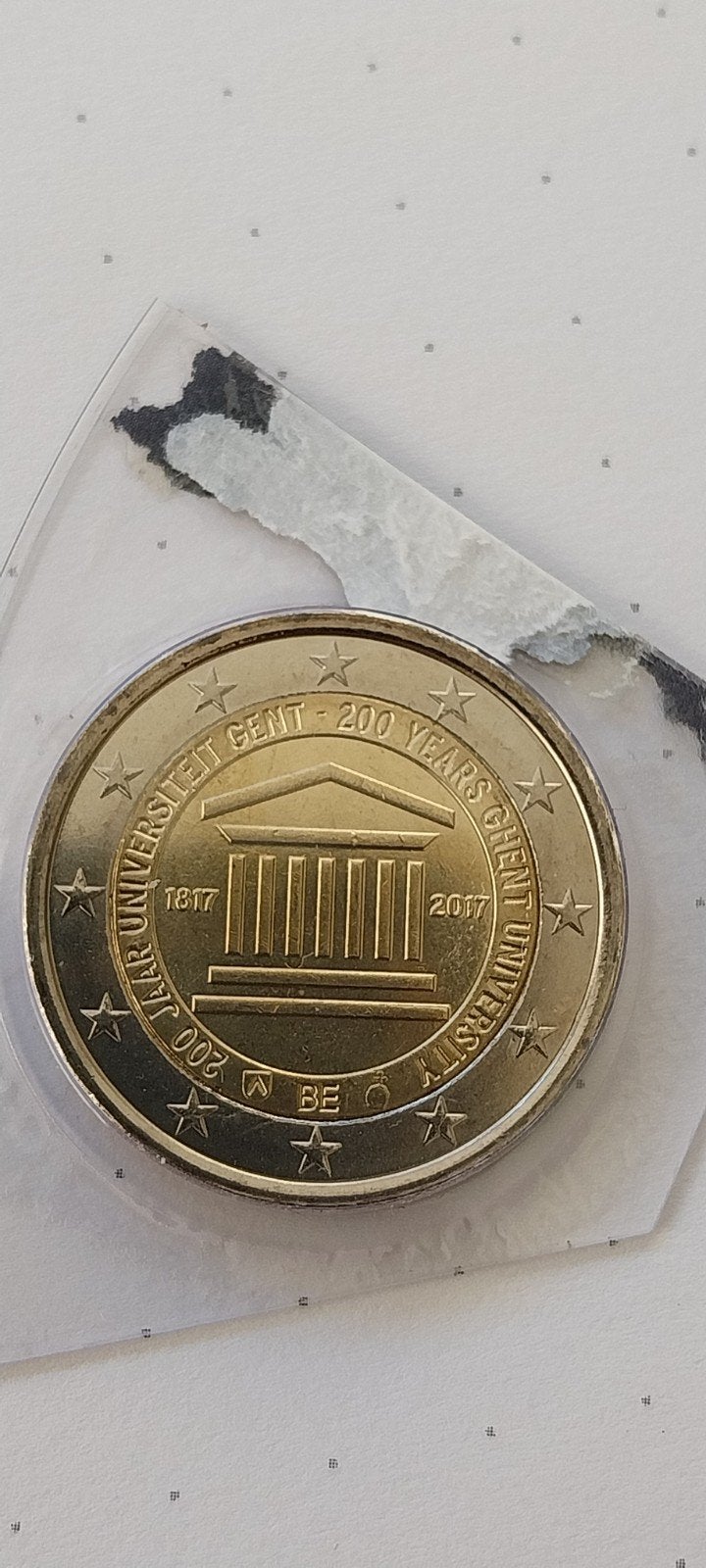 2 euro BU België 2017 Gent, Postzegels en Munten, Ophalen of Verzenden, Metaal, Losse munt