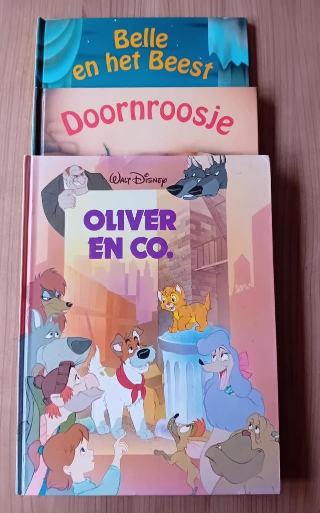 3 kinderboeken / Oliver en co/ Belle en Beest/ Doornroosje, Boeken, Ophalen, Nieuw
