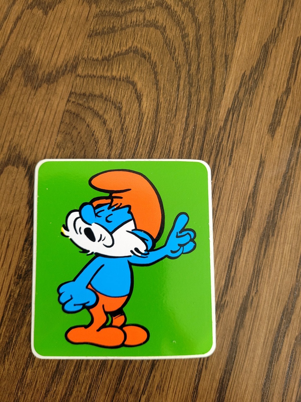 oude sticker de smurfen, Ophalen of Verzenden