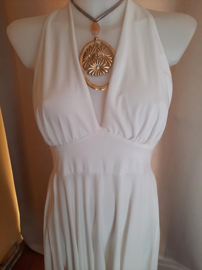 Mooi wit "Marilyn" kleedje, Kleding | Dames, Jurken, Maat 38/40 (M), Wit, Ophalen of Verzenden, Gedragen