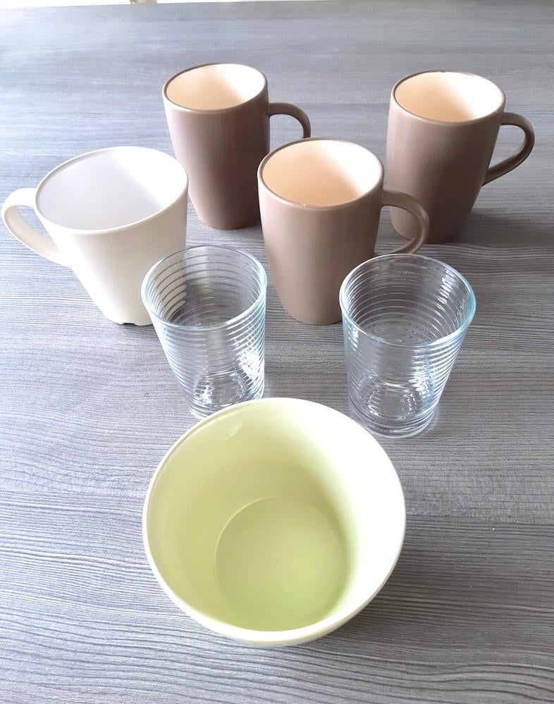 Lot de tasses et verres, Enlèvement ou Envoi, Comme neuf